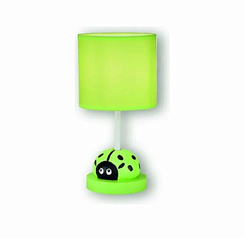 Светильник настольный декоративный "Божья коровка зеленая" Е14  Фарлайт