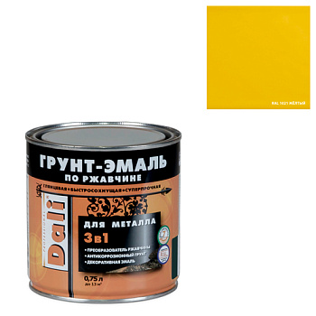 Грунт-Эмаль по ржавчине желтый 0,75л 20470