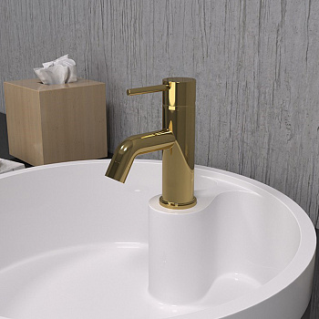 PAINI COX 78OP211 Смеситель для раковины с д/к, золото