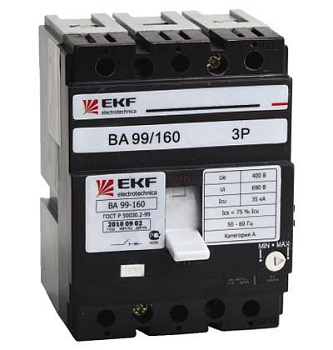 Автоматич. выкл. Силовой ВА 99 160 3П 16А 35кА EKF