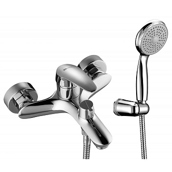 Смеситель для ванны с коротким изл.,дивертом с кер.пласт  Линара LM0414C+