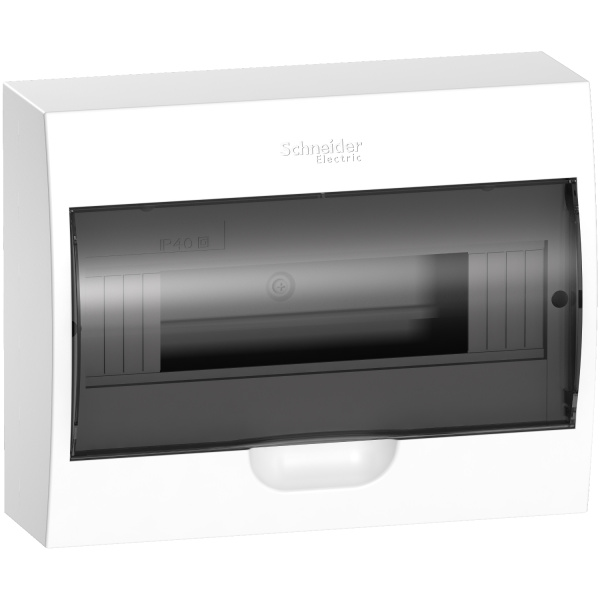 EZ9E112S2SRU EASY9 BOX накладной 12 мод прозрачная дверь IP40 