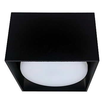 Светильник FERON HL360 GX53 ЧЕРНЫЙ квадрат D55*H85 (max 12W) IP20 41993