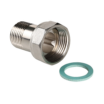 Полусгон прямой с накидной гайкой, 3/4"x3/4" вн.-нар. (VTr.613.N.0505)