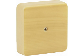 Коробка распаячная квадр  75*75*20 IP40 Светлое дерево ЭРА Б0031179