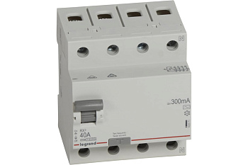УЗО 4п 40A 300мА тип AC RX3 Legrand 402071