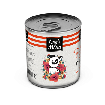 Dog s Menu Консервы Собака взрослая Говяжий пудинг 1*9 750г 70568 ЧЗ