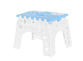 Табурет детский "Алфавит" складной (голубой) М4959 Альтернатива (10) Р3634