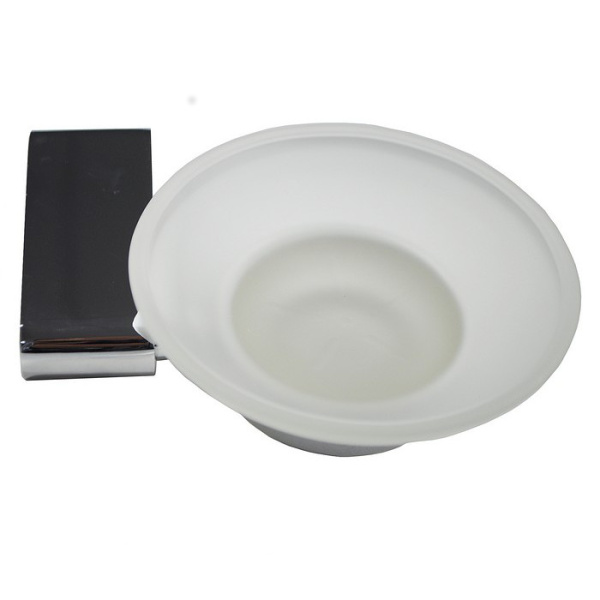 Мыльница стеклянная с креплением к стене 77004