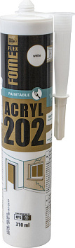 Герметик акриловый FOME FLEX acryl 202  белый 310мл (12шт)