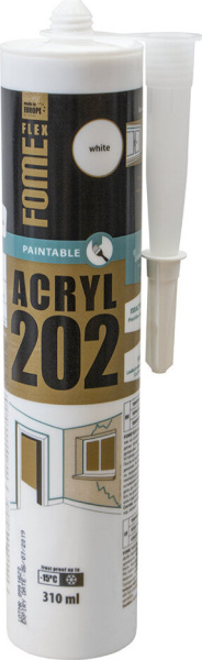 Герметик акриловый FOME FLEX acryl 202  белый 310мл (12шт)