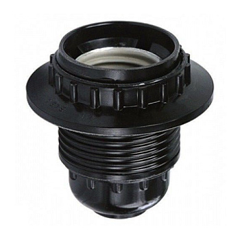 Патрон электрический Е27 карболитовый с прижим-м кольцом Н12РП-01 IN HOME