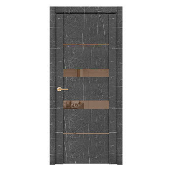 Дверь Uberture UniLine 30037/1 GREY Торос графит 700-2000 (заказ)