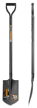 Лопата цельнометаллическая штыковая остроконечная 120см Кузбасс (Китай) 1446