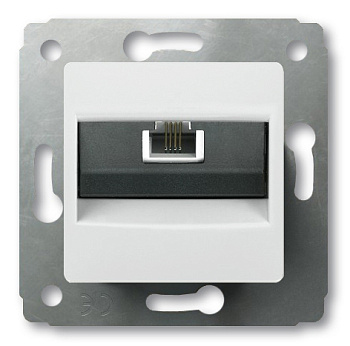 Механизм розетки телеф. RJ11 белая CARIVA Legrand 773638 