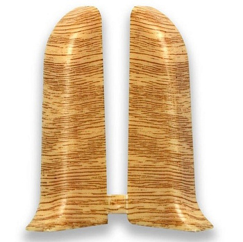 Торцевые (пара) для плинтуса К55 "Идеал Комфорт" 216 / Дуб сафари