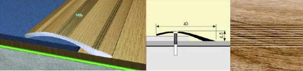 Кант полукруглый 40x0,9 дуб камелия