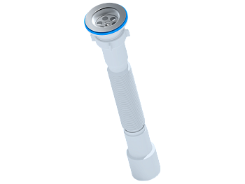 Гофрасифон G106 АНИ 1 1/2" *40/50 (40-80см) (60шт)