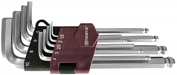 Набор ключей торцевых шестигранных с шаром H1.5-H10 9 предметов 053075 (HKB9S)