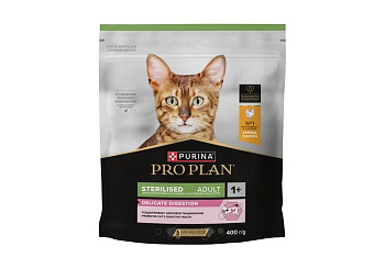 PRO PLAN Кошка Стерил Чувствит.Пищеварение Курица 8х400г 12552155