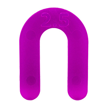 Подковы дистанционные фиолетовые 2,5мм (уп.50шт)