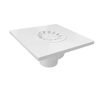Трап сантехнический пластмассовый 15*15, нижний, Ø50 5030