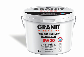 Гидроизоляция эластичная GRANIT ULTRA LINE SW 20 3 кг 
