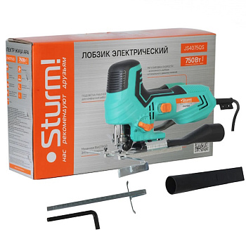 JS4075QS лобзик электрич. 750Вт,65/5мм,быстрозаж,подсветка,литая платформа,4ст. маятник.ШТУРМ