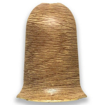 Наружный угол (комплект) для плинтуса К55 "Идеал Комфорт" 208 / Дуб мокко