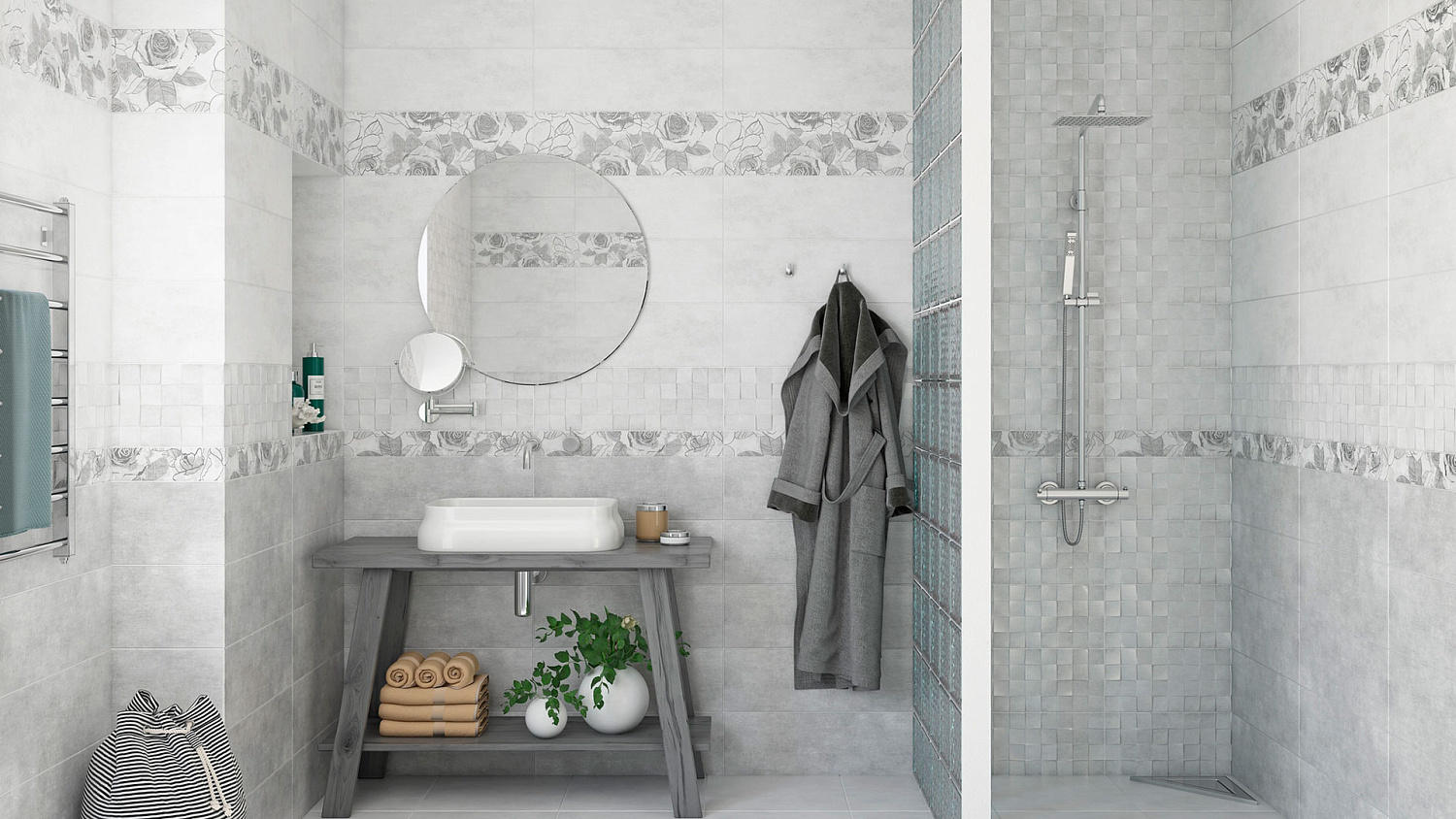 облицовочная плитка: Sonata, серый, 20x60, (C-SOS091D)