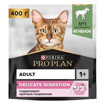 PRO PLAN Кошка ЧувствПищ Ягненок 8х400г сухой корм 12372563
