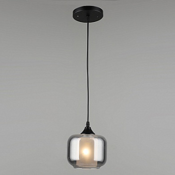 Подвес N4830/1HQ BK+AM черный 1х40W E27 d150 h800, QH22