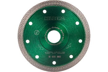 Диск алмазный ТУРБО ультратонкий s-тип Ø125х22,23мм Hillberg HM602