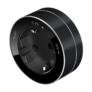 Розетка 1гн с З/К Антрацит 16А 250В MultiTrack Systeme Electric MTK13001B