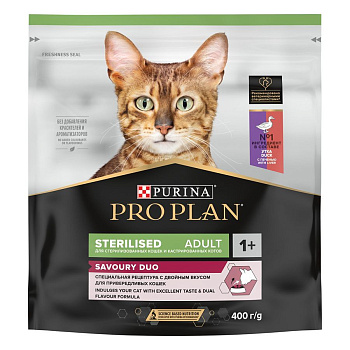 PRO PLAN Кош Стерил УткаПечень 8х400г ЧЗ