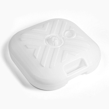 Подставка д/зонта арт.58 (пластик, квадратная белая) "Garden story"