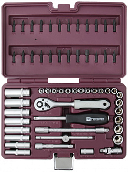 Набор инструмента 1/4" DR 57 предметов 052058/54003 (UTS0057)