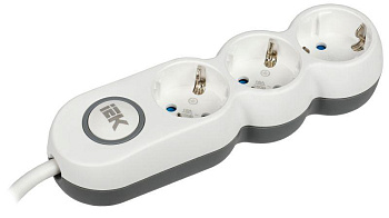 Евроудлинитель IEK UNO 3 гнезда 1,5м ПВС 3х1,5мм 3.5кВт WYP53-16-03-D15-Z