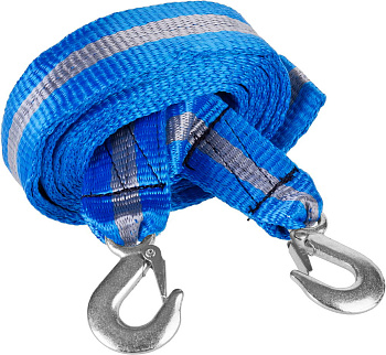 Трос буксировочный "ЗУБР ЭКСПЕРТ" 2 крюка, сумка, 5м 3.5т 61215-3.5