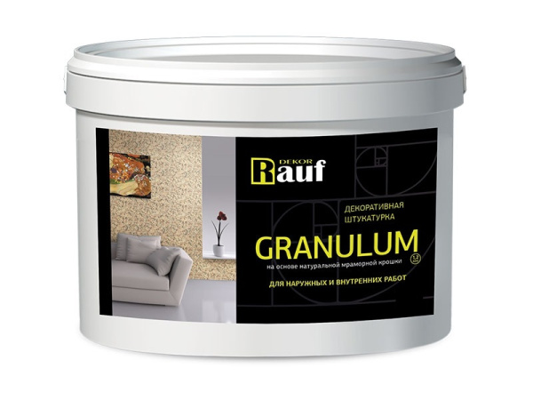 Штукатурка декоратив.мраморная L100 "GRANULUM 1.2" т/м "RAUF dekor" 15кг