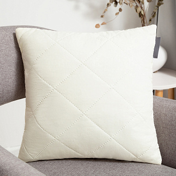 Подушка ST- Стандарт 40х40см, молочный, полиэфир, пэ 100% 7475471