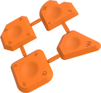 Набор шпателей "DECOR" для формирования швов 308-4000