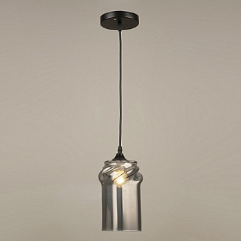 Подвес N4566/1HQ BK черный 1х40W E27 d100 h800, QH21