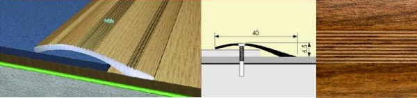 Кант полукруглый 40x0,9 дуб медовый