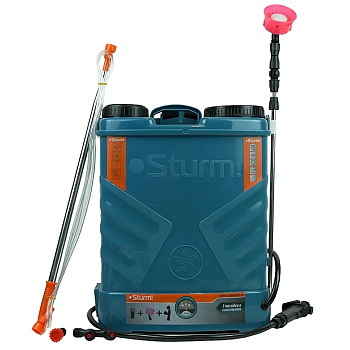 GS8216N Опрыскиватель садовый ранцевый аккумуляторный, Sturm! 1BatterySystem, 16 л,без АКБ и ЗУ