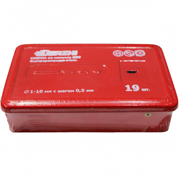 Набор сверл DERZHI по металлу 19шт 8302-002