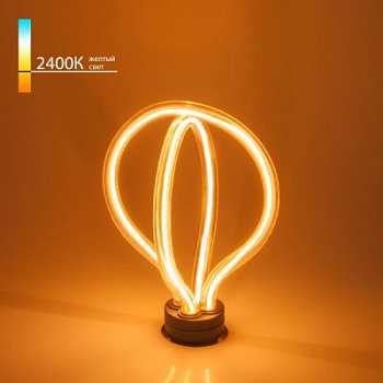 BL151 Светодиодная лампа Art filament 8W 2400K E27 double round
