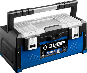Ящик для инструмента "ЗУБР СПУТНИК-18" металлический 38153-18