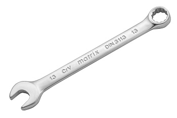 Ключ гаечный комбинированный, матовый хром "Matrix" 13мм 15109*