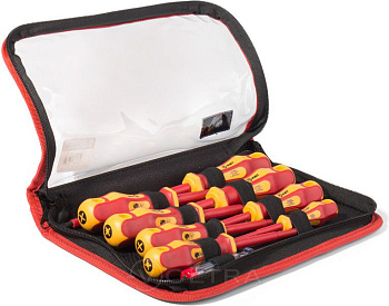 Набор изолир. отверток НИО-09 "КВТ" ПРОФИ чехол 9шт 78620